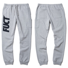 FUCT SSDD SLANT LOGO SWEAT PANTS (GRAY) 41206画像