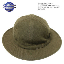 Buzz Rickson's AVIATION ASSOCIATES WOOL ARMY HAT OLIVE BR02453画像