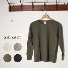 SBTRACT DUO CREWNECK LONG SLEEVE TEE画像