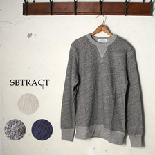 SBTRACT WOOL CREW SWEAT(V GAZZET)画像