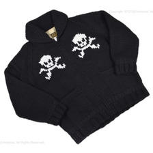 Cushman スカル柄 ハンドニットカウチンセーター 27128画像