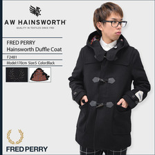 FRED PERRY Hainsworth Duffle Coat JAPAN LIMITED F2481画像