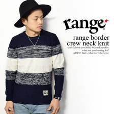 range range border crew neck knit RG16F-KN01画像