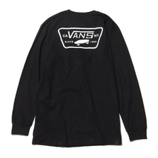 VANS FULL PATCH BACK LS BLACK-WHITE VN0A2XCMY28画像
