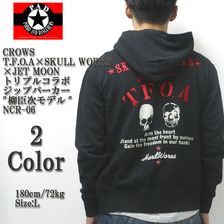 CROWS T.F.O.A &times; SKULL WORKS&times;JET MOON トリプルコラボジップパーカー "柳臣次モデル" NCR-06画像