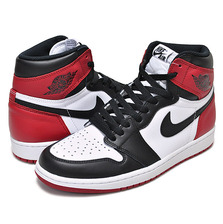NIKE AIR JORDAN 1 RETRO HIGH OG "BLACK TOE" wht/blk-v.red 555088-125画像