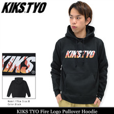 KIKS TYO Fire Logo Pullover Hoodie KT1609C-08画像