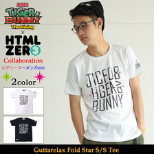 HTML ZERO3 × 劇場版 TIGER & BUNNY -The Rising- Guttarelax Fold Star S/S Tee T502画像