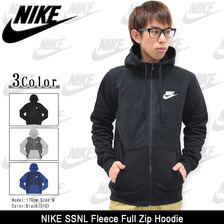 NIKE SSNL Fleece Full Zip Hoodie 806673画像