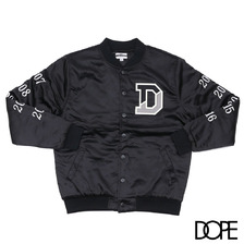 DOPE WORLDWIDE VARSITY JACKET BLACK画像