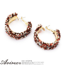 AVIREX ツイードピアス 603316304画像