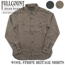 FULLCOUNT WOOL STRIPE HERITAGE SHIRTS 4959画像