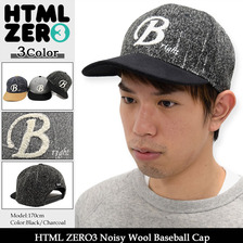HTML ZERO3 Noisy Wool Baseball Cap HED263画像