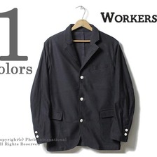 Workers Blazer, Navy Supima Karsey, Knit Twill画像