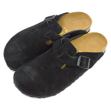 BIRKENSTOCK BOSTON スウェードレザー ブラック GC060493/GC060491画像