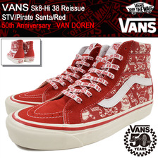 VANS Sk8-Hi 38 Reissue STV/Pirate Santa/Red 50th Anniversary VN-0A2XS1LVT画像