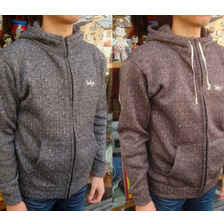 YEALOW W ZIP FLEECE PARKA HERRING BONE 36331画像