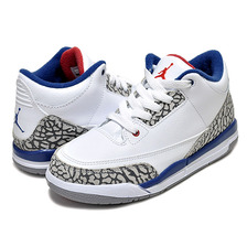 NIKE AIR JORDAN 3 RETRO BP "TRUE BLUE" wht/f.red-t.blu-cement 429487-106画像