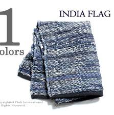 INDIA FLAG DENIM RAG 50&times;75画像