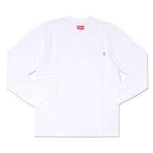 Supreme L/S Pocket Tee WHITE画像