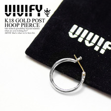VIVIFY K18 GOLD POST HOOP PIERCE VFP-113画像