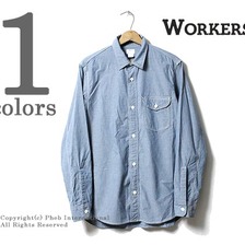 Workers Work Shirt, Supima Chambray画像