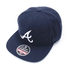 AMERICAN NEEDLE SNAPBACK CAP 1969 Atlanta Braves NAVY画像