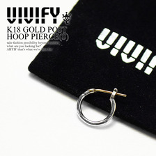 VIVIFY K18 GOLD POST HOOP PIERCE(S) VFP-115画像