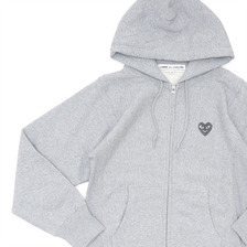 COMME des GARCONS HOLIDAY emoji ZIP UP HOODIE GRAY画像