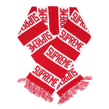 Supreme Bar Stripe Scarf RED画像