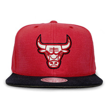 Mitchell & Ness CHICAGO BULLS SANDY OFF WHITE SNAPBACK REDxBLACK LVMNCHB314画像