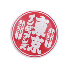 TOKYO INDIANS MC BADGE REDxWHITE画像