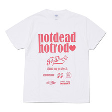 CHALLENGER notdead hotrod TEE WHITE画像