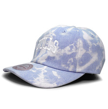 Mitchell & Ness CHICAGO BULLS WASHED DENIM ARCH STRAPBACK LT.BLUE DENIM LVMNCHB309画像