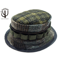 CORONA CA001-17-03 LUCY TAILOR HARRIS TWEED from U.K. HAND MADE SHORT BOONIE/country plaid画像