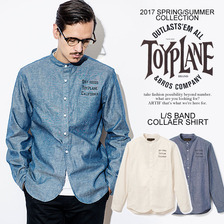 TOYPLANE L/S BAND COLLAR SHIRT TP17-HSH02画像