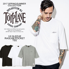 TOYPLANE 1/2 SLEEVE RAGLAN POCKET TEE TP17-HCS03画像