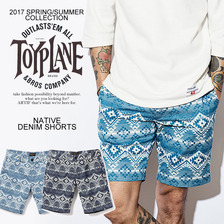 TOYPLANE NATIVE DENIM SHORTS TP17-HPT04画像