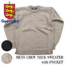 Guernsey Woollens MENS CREW NECK width POCKET G16FK-09M画像