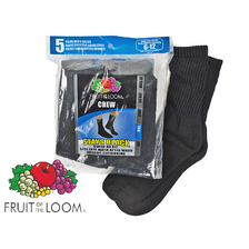 Fruit of the Loom 5PACK CUSHIONED CREW SOCKS画像