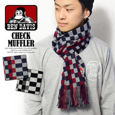 BEN DAVIS CHECK MUFFLER BDW-9612画像