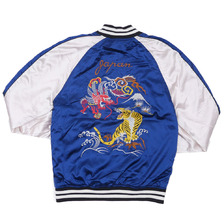 PACSUN DRAGON REVERSIBLE SOUVENIR JACKET BLUE画像