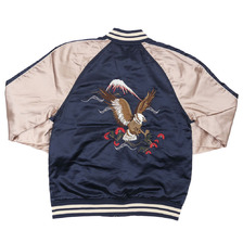 PACSUN EAGLE SOUVENIR ZIP JACKET NAVY画像