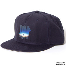APPLEBUM &times; UNDEFEATED SUMMER MADNESS SNAPBACK CAP NAVY画像