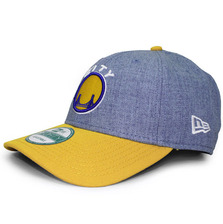 NEW ERA GOLDEN STATE WARRIORS 9FORTY ADJUSTABLE BLUExGOLD FFNEGSW047画像
