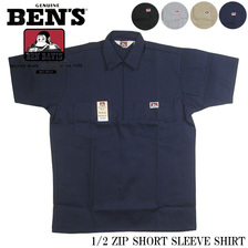 BEN DAVIS 1/2 ZIP SHORT SLEEVE SHIRT BDUS-7100画像