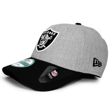 NEW ERA OAKLAND RAIDERS 9FORTY ADJUSTABLE GREYxBLACK FFNEOLR122画像