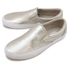VANS CLASSIC SLIP-ON SILVER/TRUE WHITE VN0A38F769Y画像
