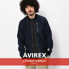AVIREX DENIM BOMBER JACKET TYPE MA-1 6172110画像