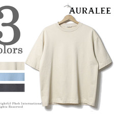 AURALEE SUPER HIGH GAUGE SWEAT TEE A7SP02NU画像